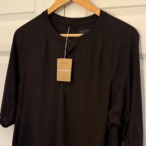 Patagonia Men's Capilene Cool Trail Bike Henley Tee - Medium